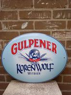 Gulpener Korenwolf emaille Reclamebord, Verzamelen, Merken en Reclamevoorwerpen, Ophalen of Verzenden, Reclamebord