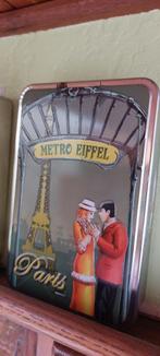 retro blikken koekendoos Eiffeltoren, Verzamelen, Blikken, Verzenden, Zo goed als nieuw, Koek(jes), Overige merken