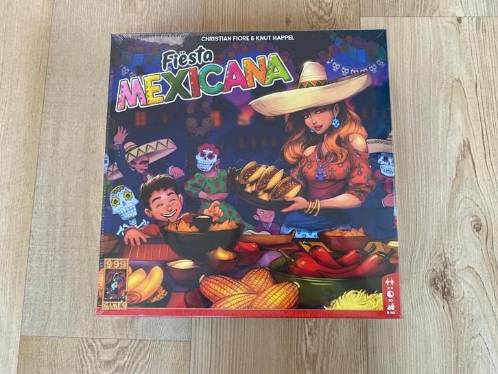 999 games Fiesta Mexicana NIEUW IN PLASTIC, Hobby en Vrije tijd, Gezelschapsspellen | Bordspellen, Nieuw, Drie of vier spelers