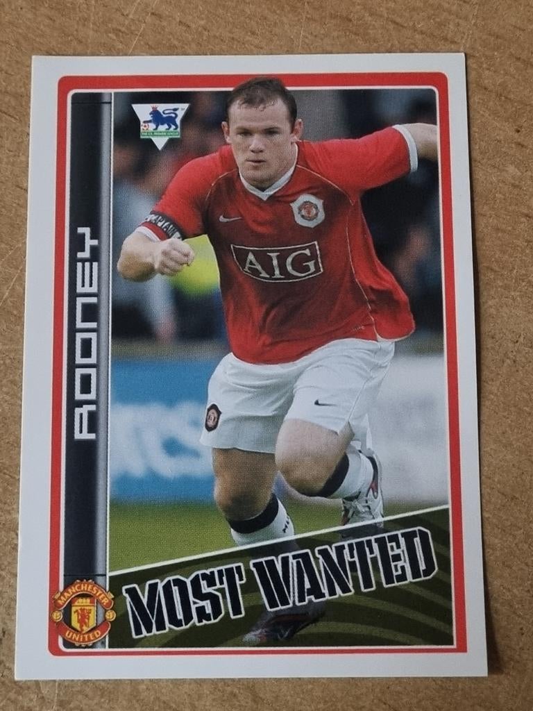 Merlin Premier League 2007 Wayne Rooney Manchester United, Ophalen of Verzenden, Zo goed als nieuw, Plaatje