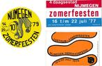 Stickers Zomerfeesten Vierdaagse Nijmegen, Nederland, Overige soorten, Overige typen, Ophalen of Verzenden