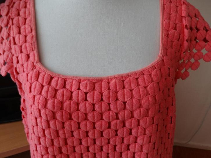 HOSS INTROPIA jurk 100% katoen mt 42, Kleding | Dames, Jurken, Zo goed als nieuw, Maat 42/44 (L), Roze, Ophalen of Verzenden