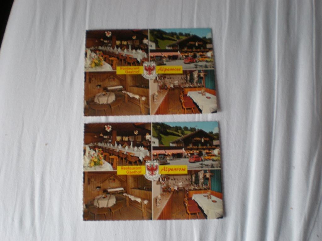 Ansichtkaart restaurant gasthof alpenrose. Brixen im Thale., Ophalen of Verzenden, 1980 tot heden, Ongelopen, Oostenrijk