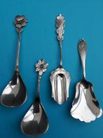 Zilveren Antiek bestek Suikerschepjes.4 X gemerkt Zwaardje., Ophalen of Verzenden