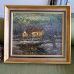 Walther Neuhof (1904-1982) - Boerderij in de winter, Antiek en Kunst, Kunst | Schilderijen | Klassiek, Ophalen of Verzenden