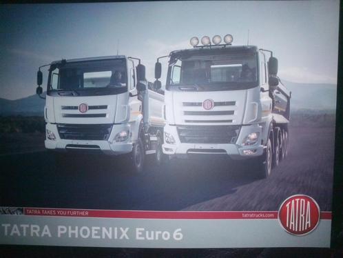 2x Tatra Phoenix Kipper brochures/folders: Euro6 + 2012, Boeken, Auto's | Folders en Tijdschriften, Zo goed als nieuw, Overige merken