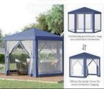 Paviljoen tent partytent Nieuw Blau 394x394x250cm  in doos, Nieuw, Paviljoen, Minder dan 5 meter, Ophalen of Verzenden