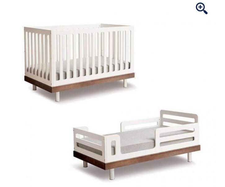 Oeuf NYC Ledikant + Omvormset voor peuter en kleuter bed, Kinderen en Baby's, Kinderkamer | Bedden, Zo goed als nieuw, Minder dan 140 cm