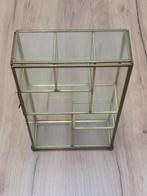 Mooi Kastje met glas, Huis en Inrichting, Kasten | Vitrinekasten, Gebruikt, Glas, Minder dan 100 cm, 25 tot 50 cm