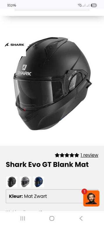 Motorhelm Shark Evo GT Blank Mat zwart XS beschikbaar voor biedingen