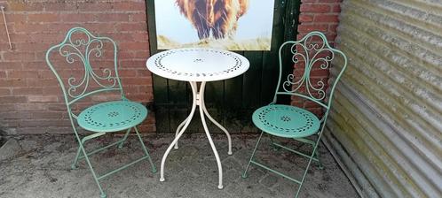 Marilou Bistroset Romantisch 3-delige, Tuin en Terras, Tuinstoelen, Zo goed als nieuw, Ophalen of Verzenden