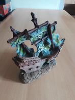 Aquarium Scheepswrak Gezonken Piratenschip zgan, Dieren en Toebehoren, Ophalen, Zo goed als nieuw, Sierelement