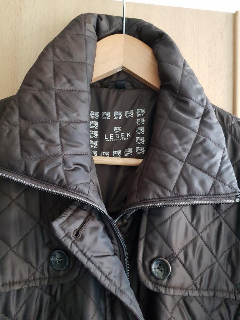 Barbara Lebek jas, Bruin, Maat 46/48 (XL) of groter, Ophalen of Verzenden, Zo goed als nieuw