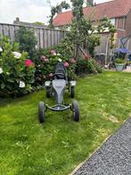 Zwarte skelter met 2 stoeltjes en achteruittrapfunctie, Ophalen, Gebruikt, Overige merken