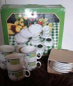 Nieuwe set van 6 kop en schotels, Keramiek, Nieuw, Ophalen of Verzenden, Overige stijlen