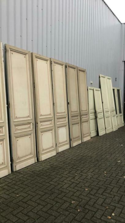 Prachtige massieve antieke set deuren uit kasteel uit 1840, Doe-het-zelf en Verbouw, Deuren en Horren, Zo goed als nieuw, Binnendeur