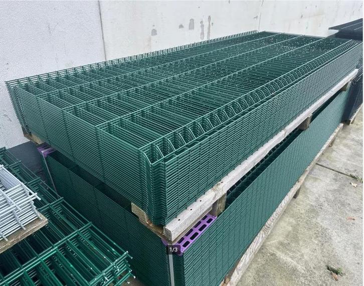 50 x Enkelstaafs hekwerken 103/250cm €950,-, Tuin en Terras, Gaas en Draad, Nieuw, Minder dan 10 meter, Ophalen