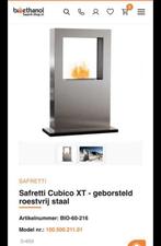 Safretti Cubico XT Bio-ethanol Haard, Huis en Inrichting, Haarden, Ophalen of Verzenden, Zo goed als nieuw, Vrijstaande haard