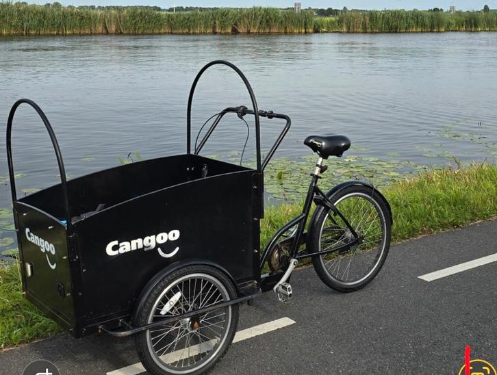 Cangoo bakfiets, Fietsen en Brommers, Fietsen | Bakfietsen, Gebruikt, Overige merken, 4 kinderen of meer, Ophalen