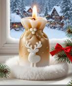 Nieuwe mal kerstzak rendier, Ophalen of Verzenden, Nieuw, Overige materialen, Minder dan 25 cm