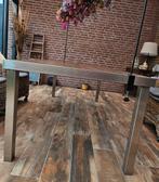 Tuintafel roestvrijstaal, Ophalen, Rechthoekig, Hout