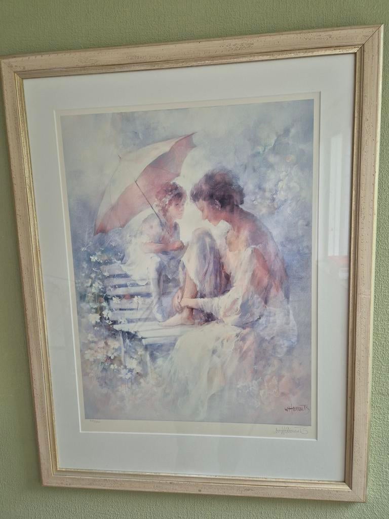 GESIGNEERDE  Aquarel van W.Haenraets., Antiek en Kunst, Ophalen of Verzenden