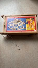 vintage houten blokkendoos, Ophalen of Verzenden