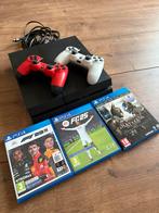 Playstation 4 - met 2 controllers en 3 spellen, Ophalen, Met 2 controllers, Original, Gebruikt
