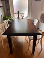 Houten eettafel voor 4 personen, Huis en Inrichting, Ophalen, Gebruikt, 100 tot 150 cm, Eikenhout