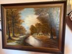 Wegens kleiner wonen nostalgisch schilderij te koop., Antiek en Kunst, Ophalen of Verzenden