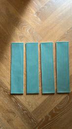 Restje(18 stuks) zeegroen/blauwe Spaanse tegels, Doe-het-zelf en Verbouw, Tegels, Ophalen, Nieuw, Minder dan 20 cm, Minder dan 5 m²