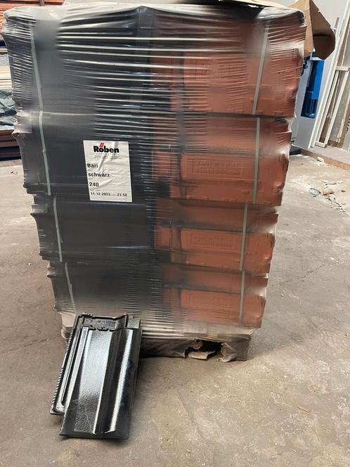 Roben Bari dakpannen FD12,3 zwart mat verglaasd, Doe-het-zelf en Verbouw, Dakpannen en Dakbedekking, Nieuw, Dakpannen, Steen of Klei