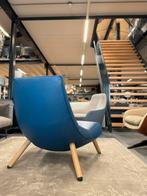 Montis Olivier Fauteuil blauw leer Design stoel, Huis en Inrichting, Fauteuils, Nieuw, Ophalen of Verzenden, Montis, Leer
