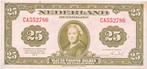 Nederland 25 Gulden 1943 Wilhelmina, Postzegels en Munten, Bankbiljetten | Nederland, Ophalen of Verzenden, 25 gulden, Los biljet