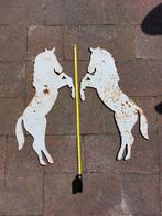 2 plaatstaal paarden 63cm 5mm dik, Tuin en Terras, Tuinstekers, Gebruikt, Ophalen of Verzenden