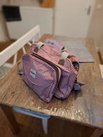 Luiertas grijs/rood geblokt, Ophalen of Verzenden, Gebruikt