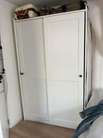 IKEA HAUGA Wardrobe/Clothet with sliding doors, Huis en Inrichting, Ophalen, 100 tot 150 cm, Met hangruimte, Zo goed als nieuw