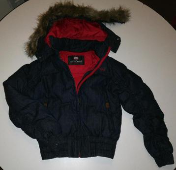 Nieuw! Gewatteerde denim/jeans winterjas "Ecko red" maat S beschikbaar voor biedingen