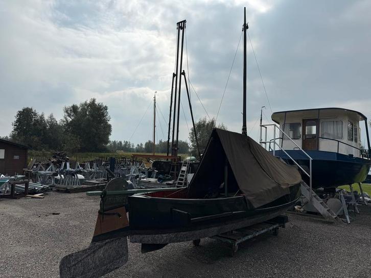 Te Koop: Zalmschouw, Watersport en Boten, Platbodems, Gebruikt, 6 tot 9 meter, Staal, Benzine, Ophalen
