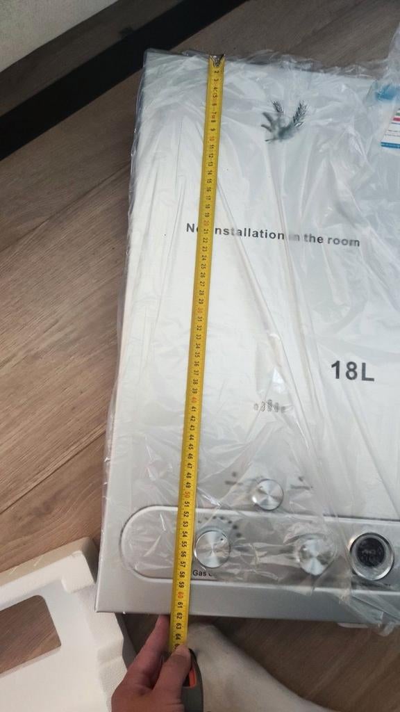 Nieuwe  ONGEOPEND 18L LPG/Propaan Geiser in doos, Doe-het-zelf en Verbouw, Ophalen of Verzenden, Minder dan 3 jaar oud, Minder dan 20 liter