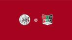 2 tickets Ajax - NEC 1ste ring Zuid H (F-side), Tickets en Kaartjes, Twee personen, Februari