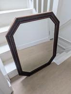 Spiegel antiek hout facet geslepen groot, Antiek en Kunst, Antiek | Spiegels, Ophalen, Rechthoekig, 50 tot 100 cm, Minder dan 100 cm