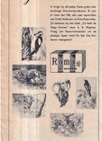 Retro reclame 1960 Rama margarine spaaractie dierenplaatjes, Verzamelen, Overige typen, Ophalen of Verzenden