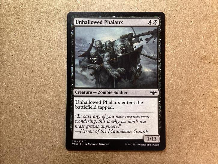 1x Unhallowed Phalanx [135/277] (Near Mint), Hobby en Vrije tijd, Verzamelkaartspellen | Magic the Gathering, Zo goed als nieuw