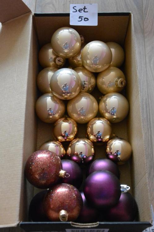 Leuke set kerstballen, set 50, Diversen, Kerst, Gebruikt, Ophalen of Verzenden