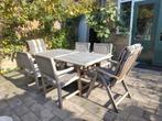 mooie teakhouten tuinset, Tuin en Terras, Tuinsets en Loungesets, Ophalen, Gebruikt, Teakhout