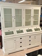 Zeer  mooie  witte  buffetkast, Huis en Inrichting, Kasten | Buffetkasten, Ophalen, Zo goed als nieuw, 25 tot 50 cm, 200 cm of meer