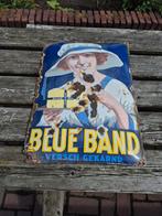 Blue band emaille reclame bord, Verzamelen, Ophalen, Zo goed als nieuw