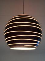 Vintage Glazen Swirl Hanglamp, Ophalen of Verzenden, Zo goed als nieuw, Glas, Minder dan 50 cm