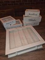 6x Sieraden kistjes, Huis en Inrichting, Ophalen, Gebruikt